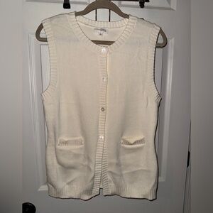 Sunday Edition Women's Cream Sweater Vest